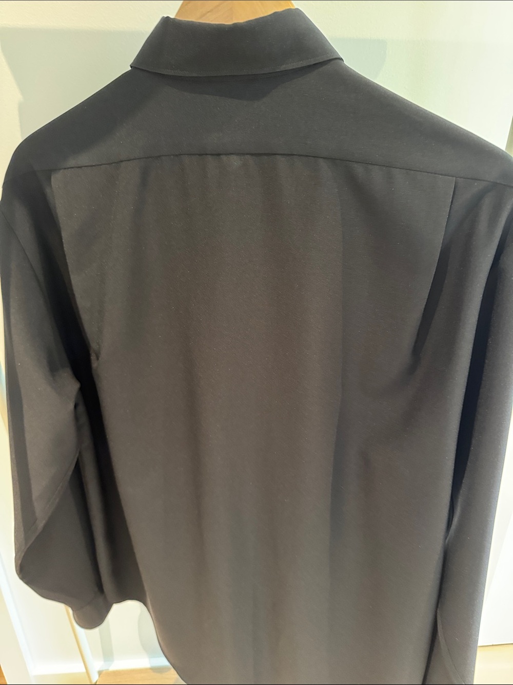 Armani Collezioni Men's Dark Gray/black Dress Shirt - Picture 7 of 10